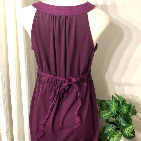 🎯3/$10 LOFT Sleeveless Plum Dress 10 Petite - Picture 5 of 8